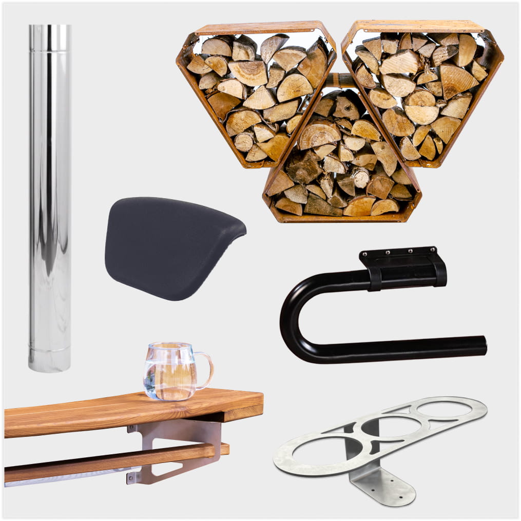 Malkomis kūrenamų kubilų priedų vadovas