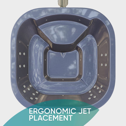 Kvadratinė malkomis kūrenama sūkurinė vonia 4–6 asmenims su aukščiausios kokybės filtru ir tiksliniu masažu su 24 hidropurkštukais | Integruota viryklė