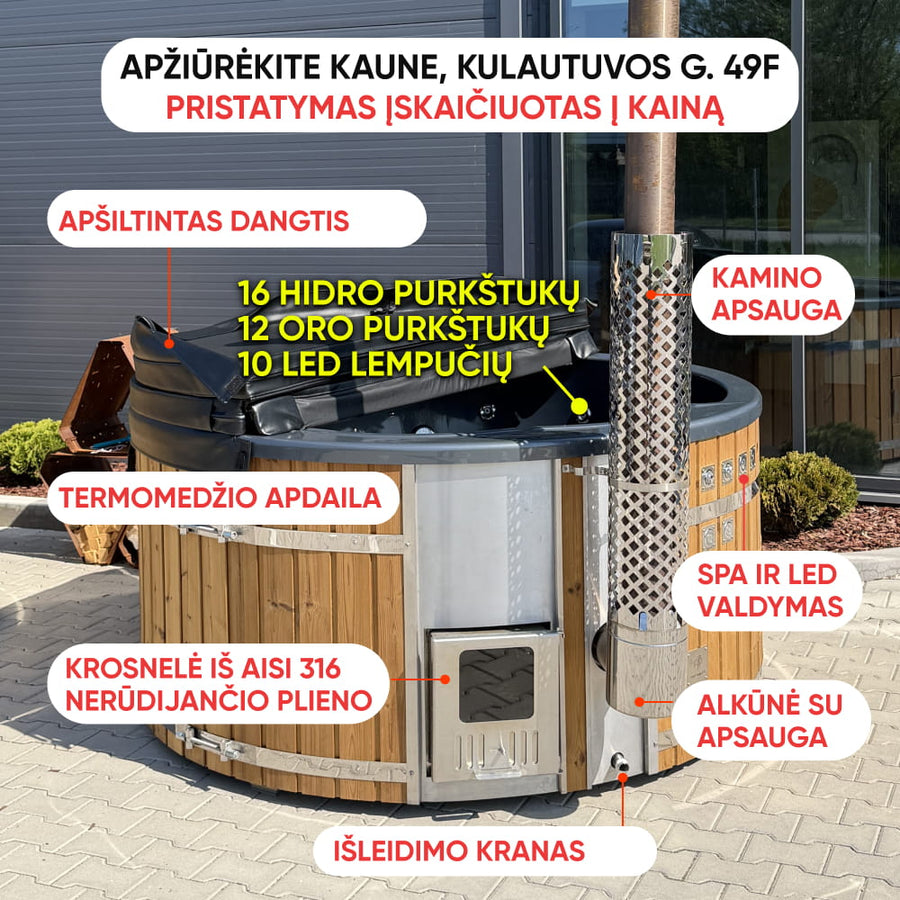 PARDUOTA. Apvalus kubilas 4-6 asmenims | Naudotas ir atnaujintas