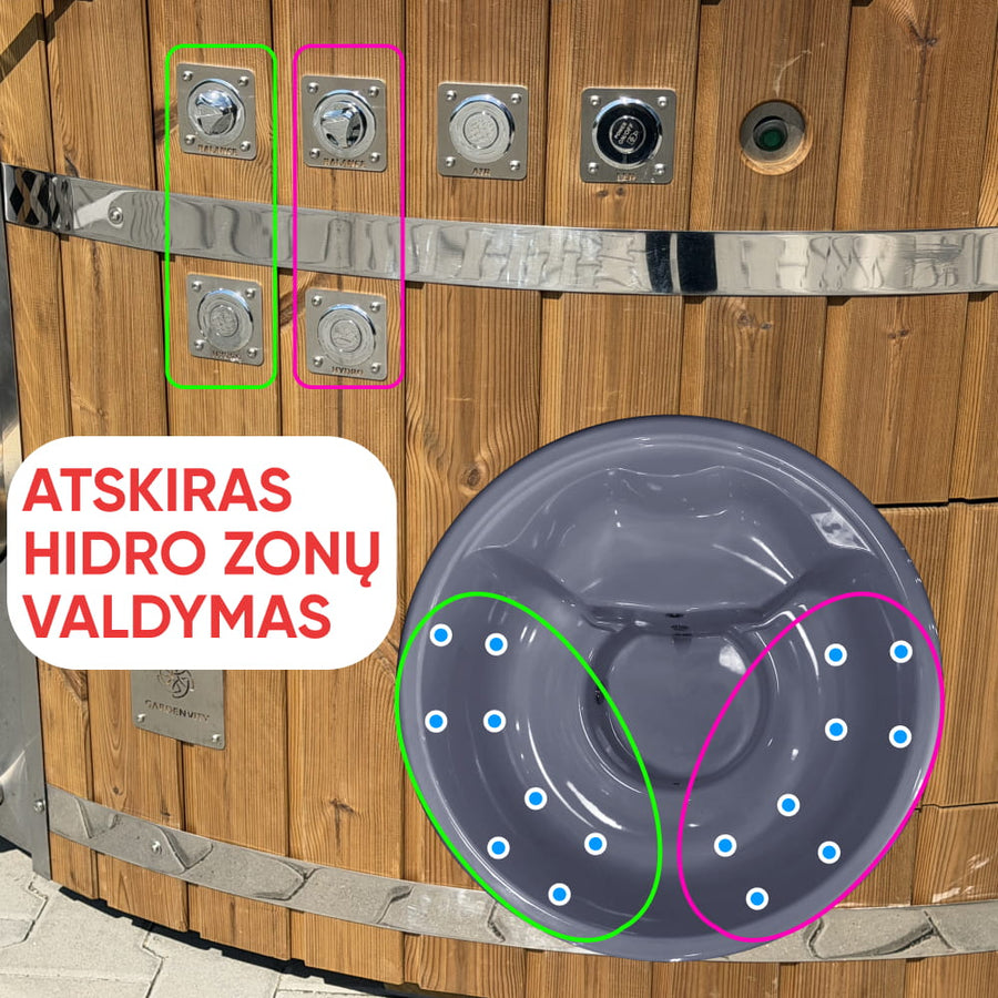 PARDUOTA. Apvalus kubilas 4-6 asmenims | Naudotas ir atnaujintas
