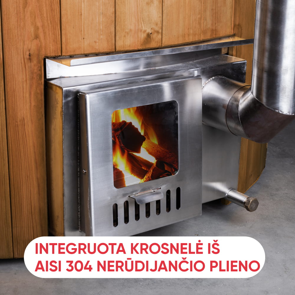 Kubilas su hidro, oro purkštukais ir LED apšvietimu