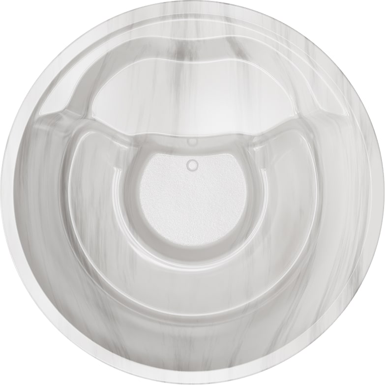 Round wood-fired hot tub with integrated VERTA heater, 4–6 person capacity, 180 cm inner diameter