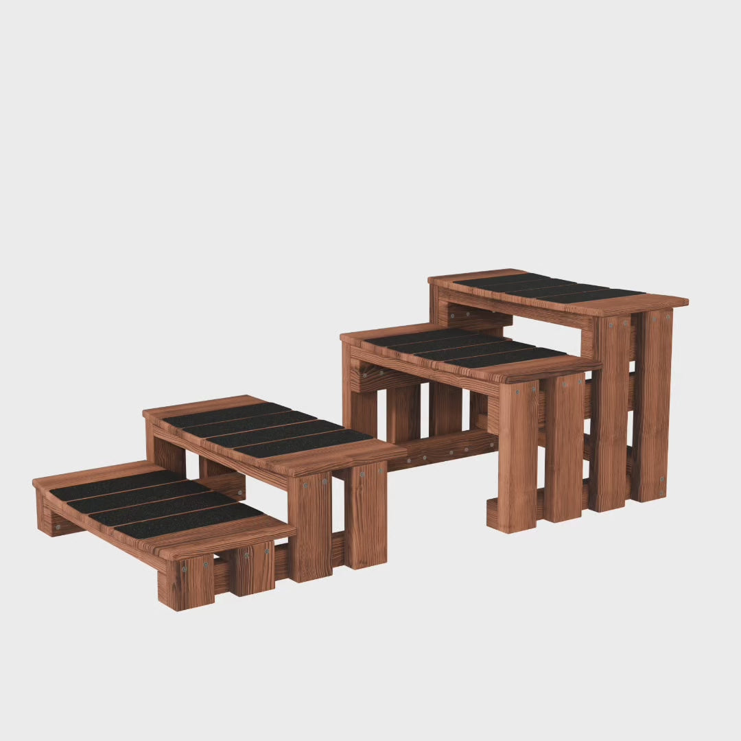 Video showing how the Premium hot tub steps are assembled step by step from the flat-pack